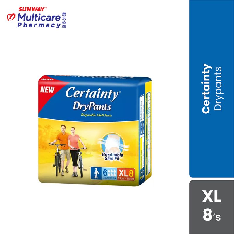 Certainty Drypants Xl 8s
