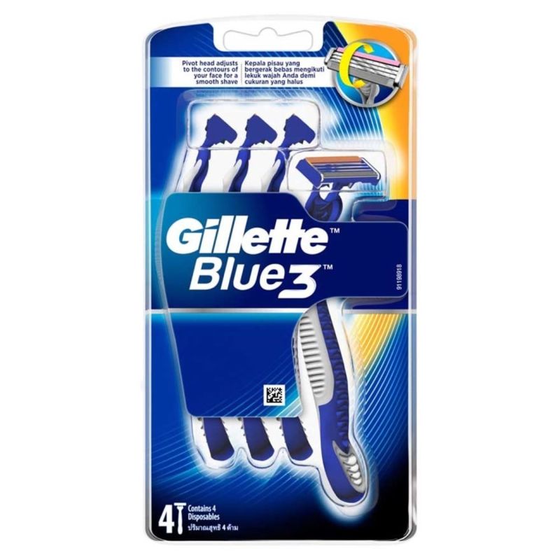 Gillette Blue 3 Razor 4's
