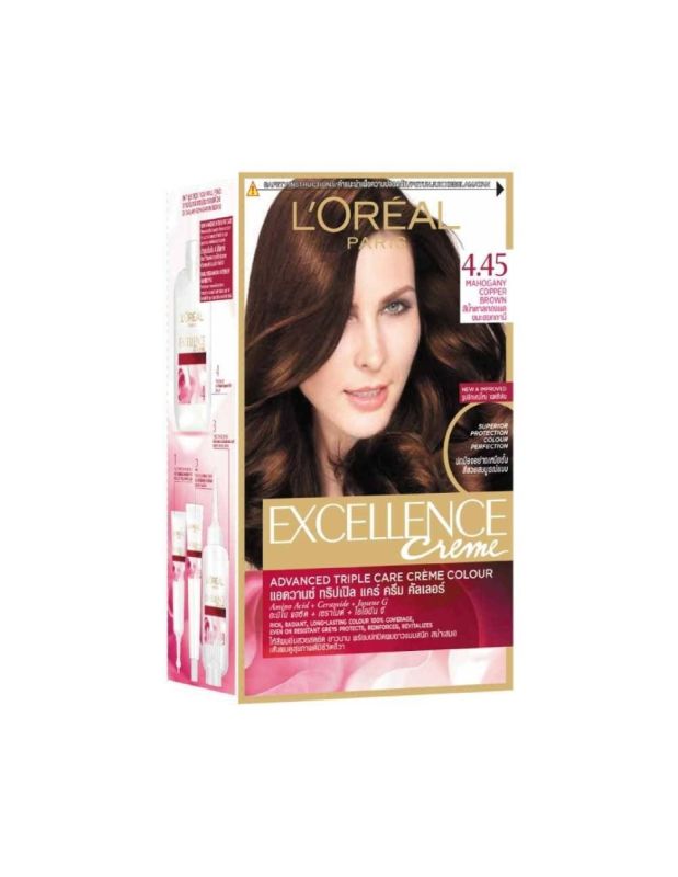 Loreal Excellence Creme 4.45 Mahogany Copper Brown