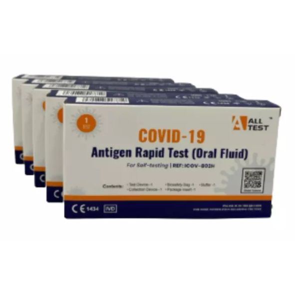 Alltest Covid-19 Antigen Saliva Rapid Test Kit 5's