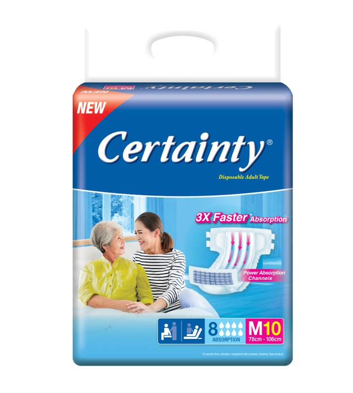Certainty Adult Diapers (M) 10's