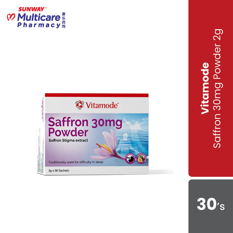 Vitamode Saffron 30mg Powder 2Gx30s